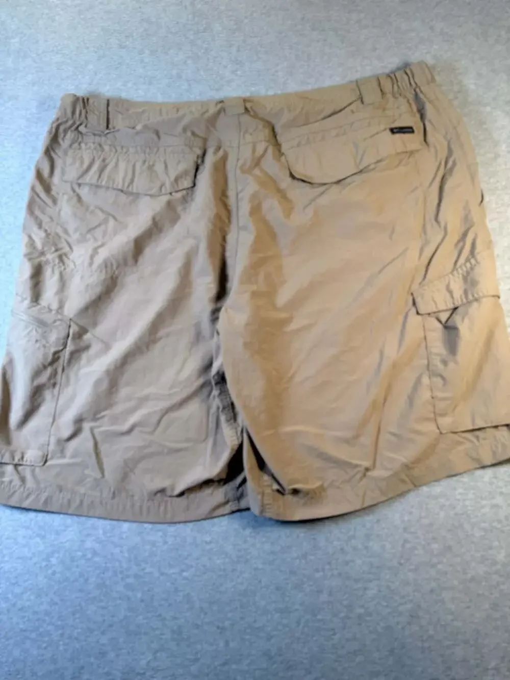 Columbia Cargo Shorts Size 40 Khaki Nylon Outdoor Hiking